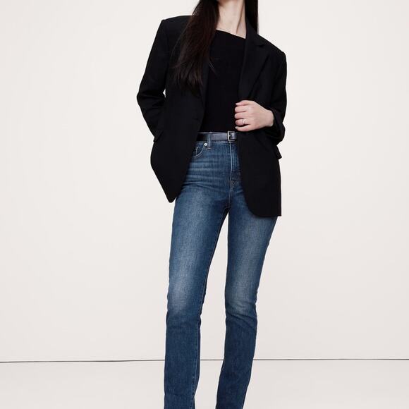 NWT Banana Republic High-Rise Slim Blue Denim Jeans - size 29 - Picture 2 of 11